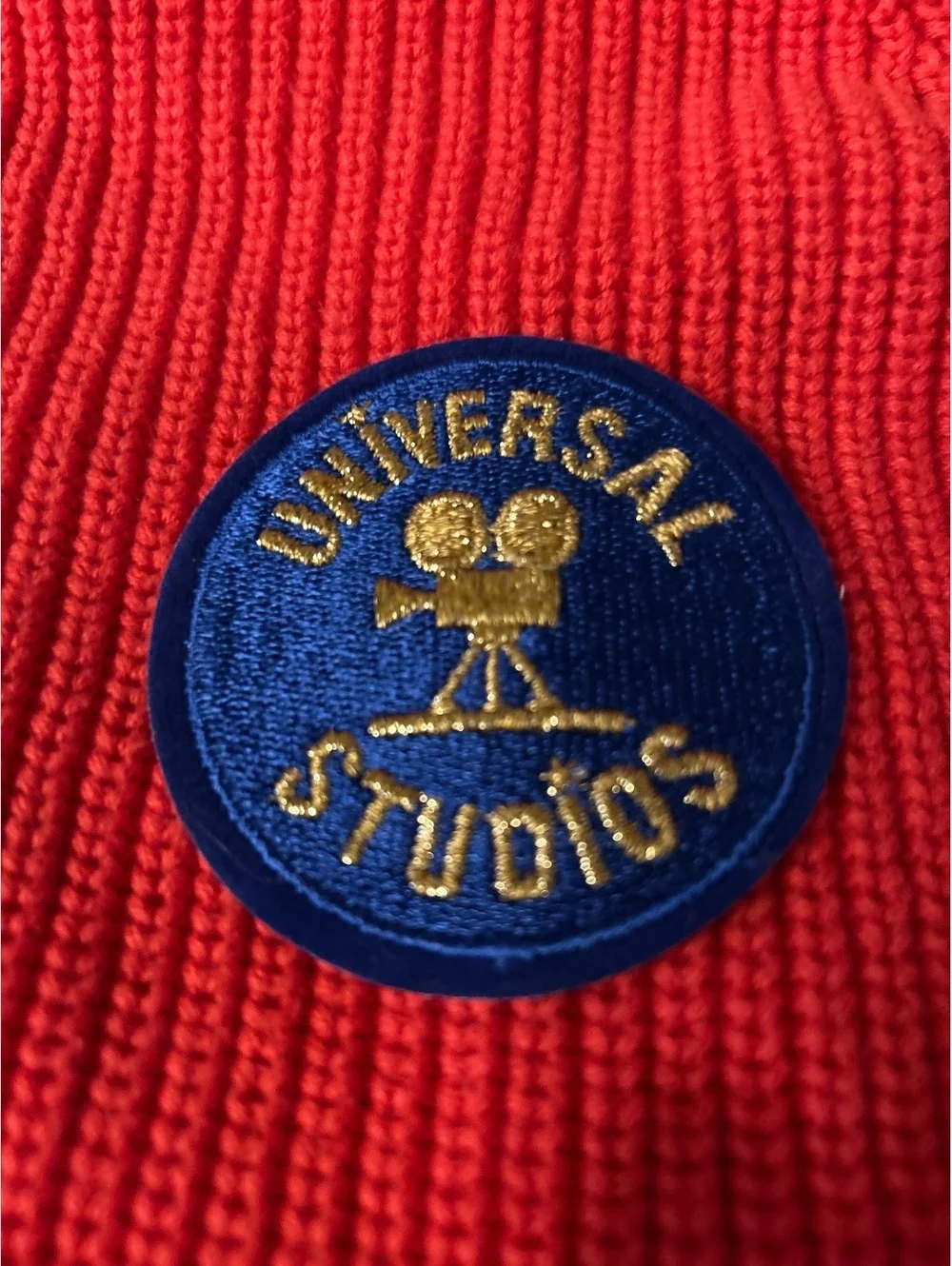 Universal Studios Embroidered Blue and Gold Patch
